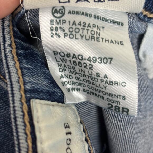 Anthropologie Adriano Goldschmied‎ Womens Jeans Sz 28 High Rise Slim Straight - Picture 10 of 11